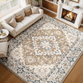 Lessymo Area Rugs 10 x 14 for Living Room, Machine Washable Area Rugs Boho Faux by Lessymo