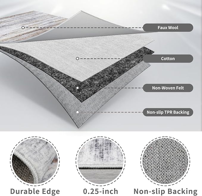 3x14 Washable Hallway Runner Rug: Extra Long Runners - Image 4