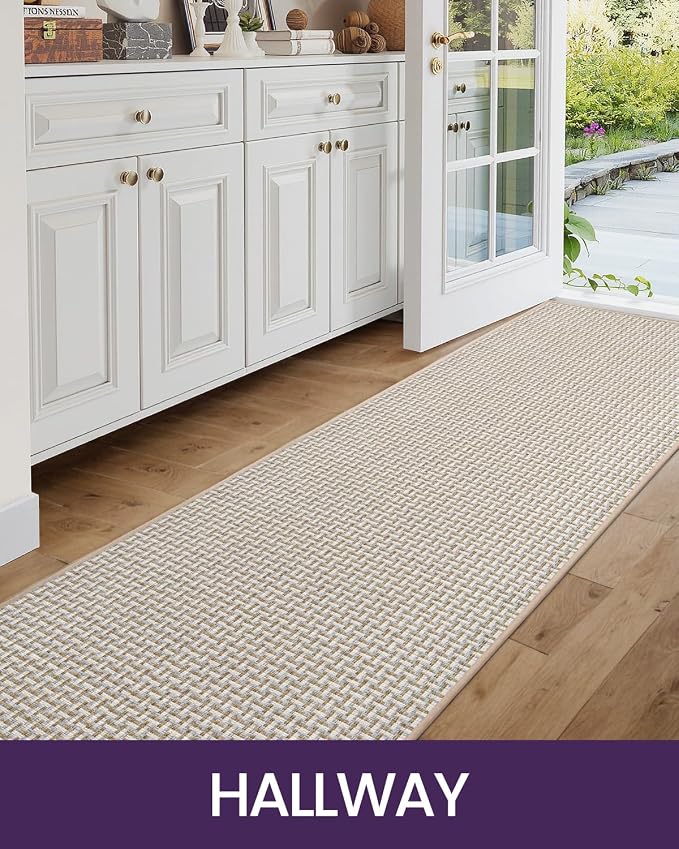DEXI Hallway Runner Rug 2'4"x12', Non Slip Rubber Backed Runners Carpet - Image 7