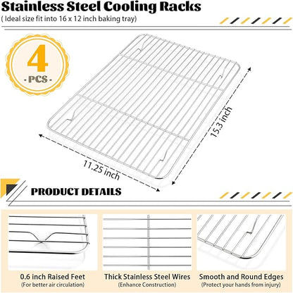 P&P CHEF Baking Cooling Rack Set - Image 2