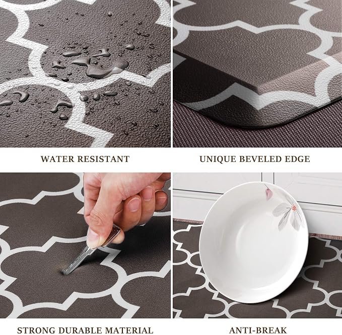 WISELIFE Kitchen Mat Cushioned Anti-Fatigue Kitchen Rug, 17.3"x 39", Non Slip - Image 4