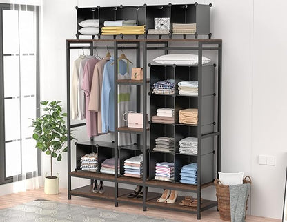 HOMIDEC Closet Organizers and Storage, 9 Cube Storage Organizer, Portable - Image 6