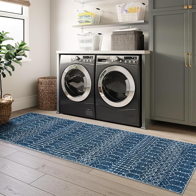Lahome Moroccan Washable Runner Rug 2x10, Non Slip Hallway Runner Rug 10 Ft - Image 6