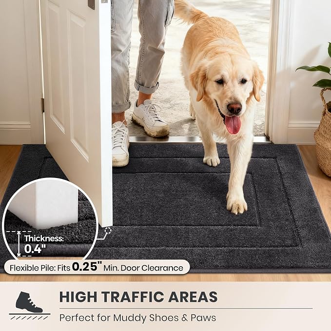 PURRUGS Dirt Trapping Door Mat 32" x 47", Non-Slip/Skid Machine Washable - Image 6