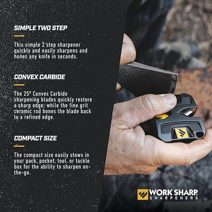 Work Sharp Portable Pivot Knife Sharpener, WSEDCPVT EDC Black - Image 4