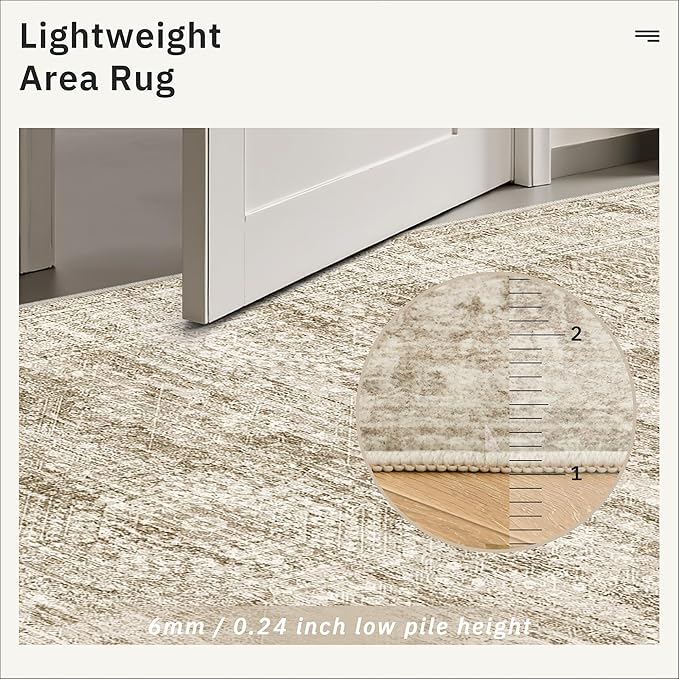 Soalmost Runner Rug 2x12 Washable Non-Slip Hallway Runner Rugs - Image 7