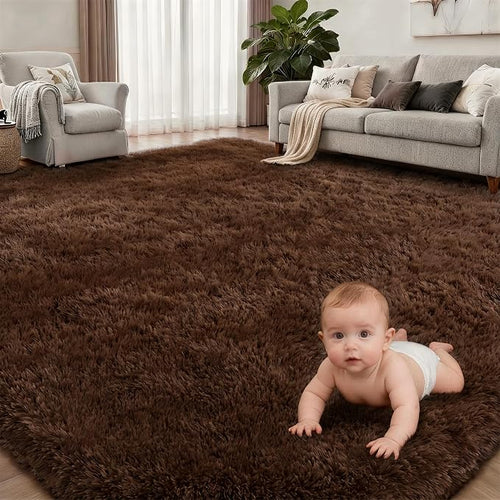 8x10 Area Rugs for Living Room Bedroom: Ultra Soft Fluffy Shag Rug Upgrade - Image 2