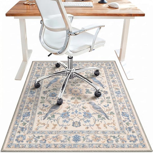 36"x60" Office Chair Mat for Hardwood Tile Floor, Under Desk Carpet Protector by BESBLEE