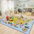 Educational USA Map Area Rug 4x6, Playroom Bedroom Classroom Rug by Unknown