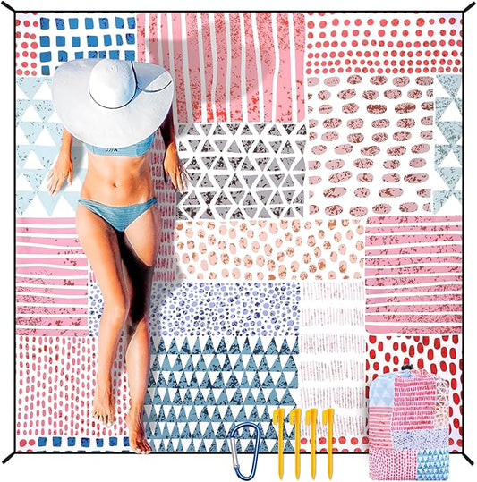 HIHOHO Beach Blanket Waterproof Sandproof Extra Large Beach Mat 79" X by HIHOHO