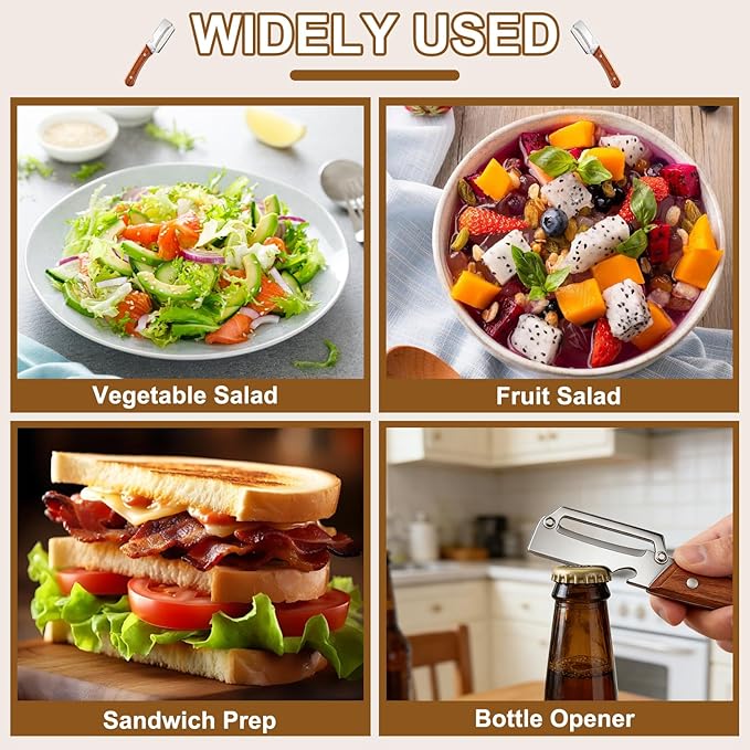 2Pcs Multi-Functional Vegetable Peeler, Zero Snag Wooden Peeler, Zero Snag - Image 7