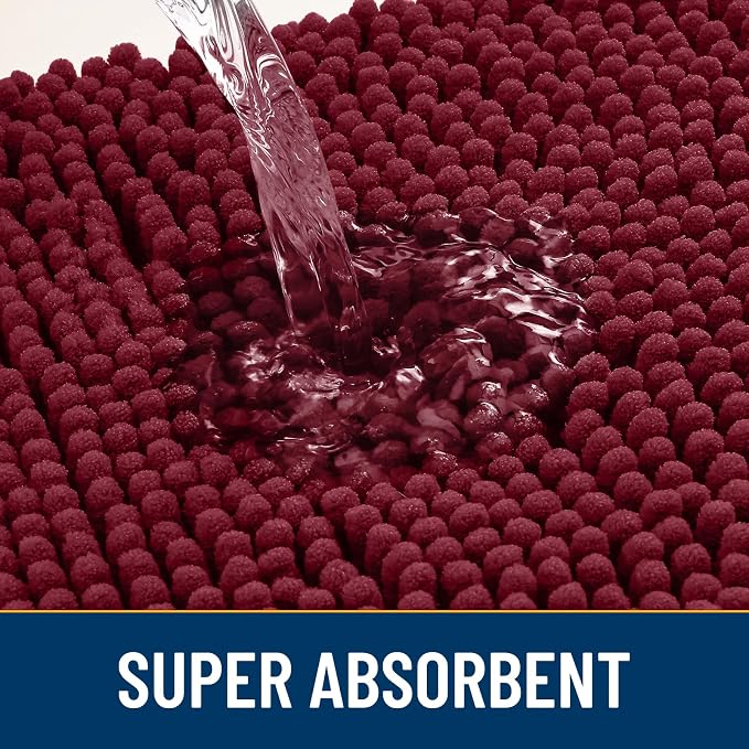 Smiry Dog Door Mat for Muddy Paws 48x30, Absorbent Dirt Trapper, Non-Slip - Image 4