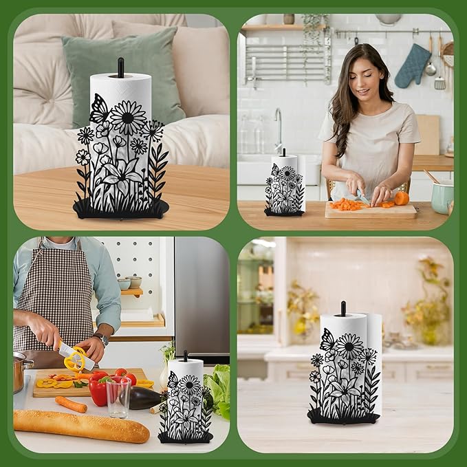 Wildflower Kitchen Countertop Paper Towel Holder Decorative Paper Towel Holder - Image 7