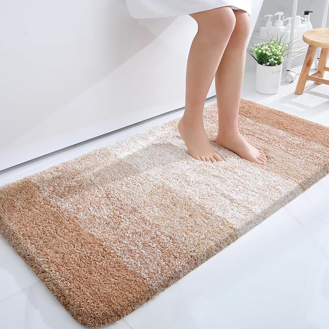 OLANLY Large Bathroom Rugs Mat 40x24, Extra Soft Absorbent Microfiber Bath Rugs by OLANLY