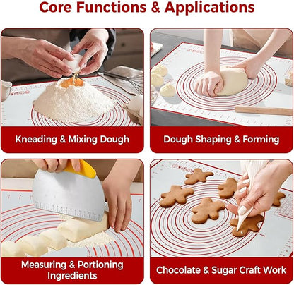 Extra Large Nonstick Silicone Pastry Mat 28x20Inch - Image 2