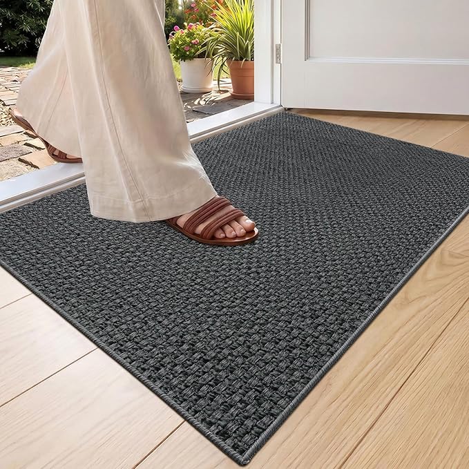 Color&Geometry Door Mat 26"x47", Front Door Mat Indoor Rugs by COLORG