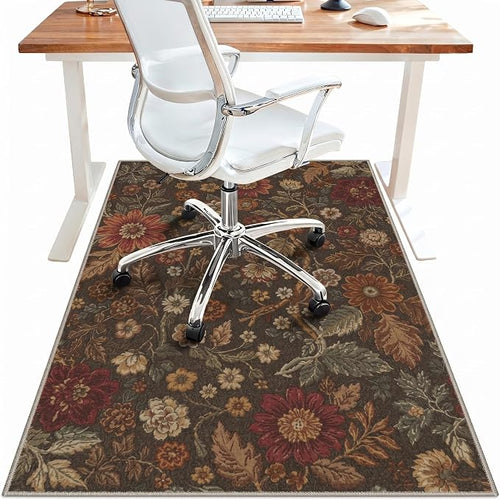 36"x48" Office Chair Mat for Hardwood Tile Floor, Under Desk Carpet Protector by BESBLEE