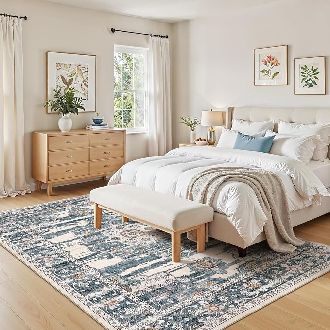 Washable 8x10 Area Rug for Living Room & Dining Room - Image 6