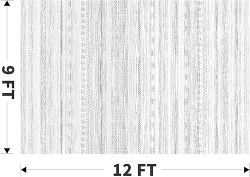 9x12 Area Rugs for Living Room Machine Washable Rug Distressed Indoor Carpet - Image 2