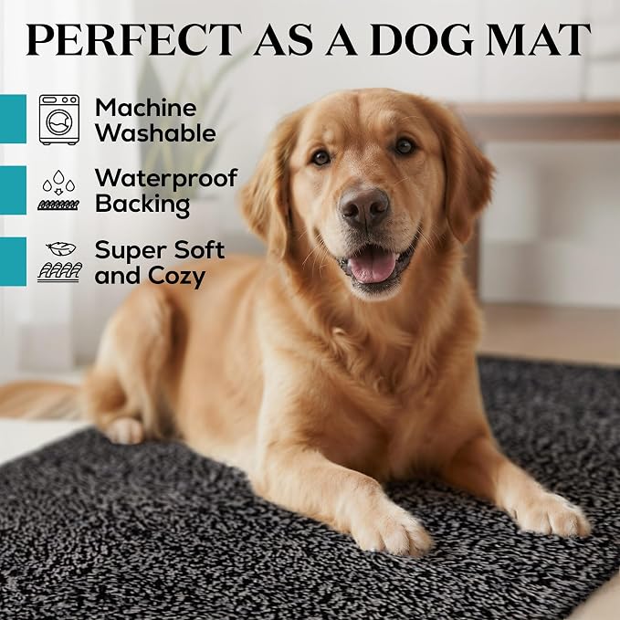 Premium Microfiber Indoor Door Mat – 32"x48" Washable Entry Mat, Waterproof - Image 2