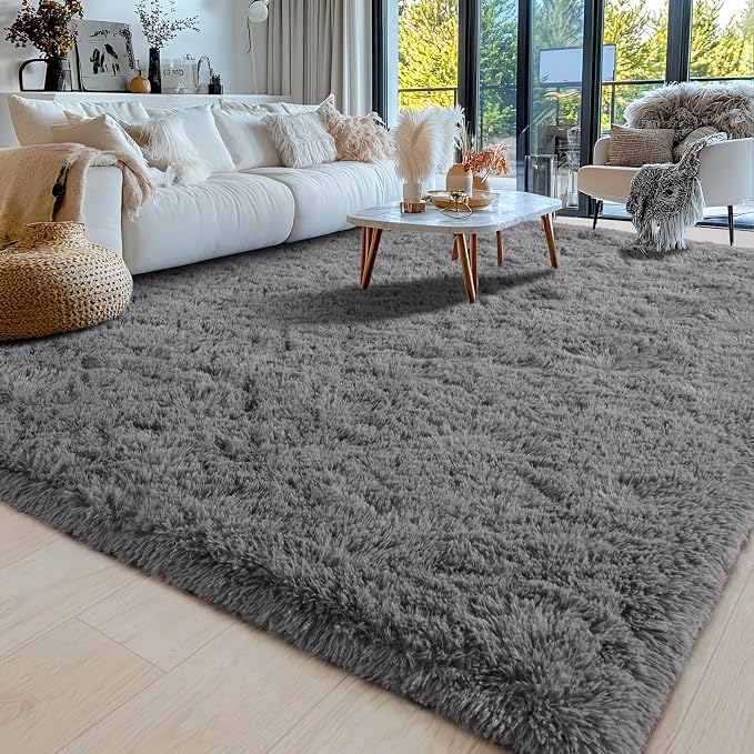 8x10 Area Rugs for Living Room, Ultra Soft Fluffy Large Shaggy Rug Carpet for - Image 3