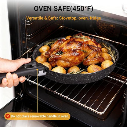 Ammeloo 21 Pcs Pots and Pans Set Non Stick, Ceramic Kitchen Cookware Set - Image 8
