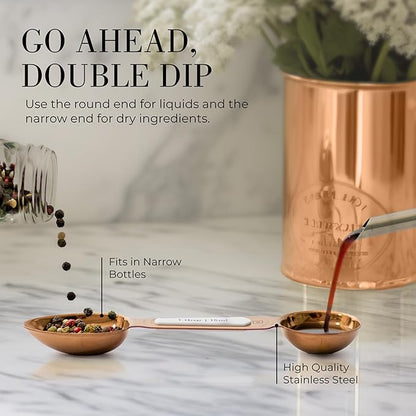 Copper Measuring Spoons Set - Image 5