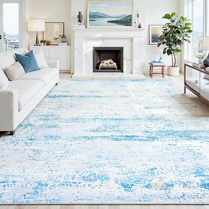 5x7 Area Rugs Washable Rug:Anti-Skid Abstract Modern Living Room Rug Soft Thin - Image 8