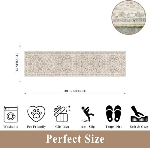 3x12 ft Long Kitchen Runner Rug - Image 2