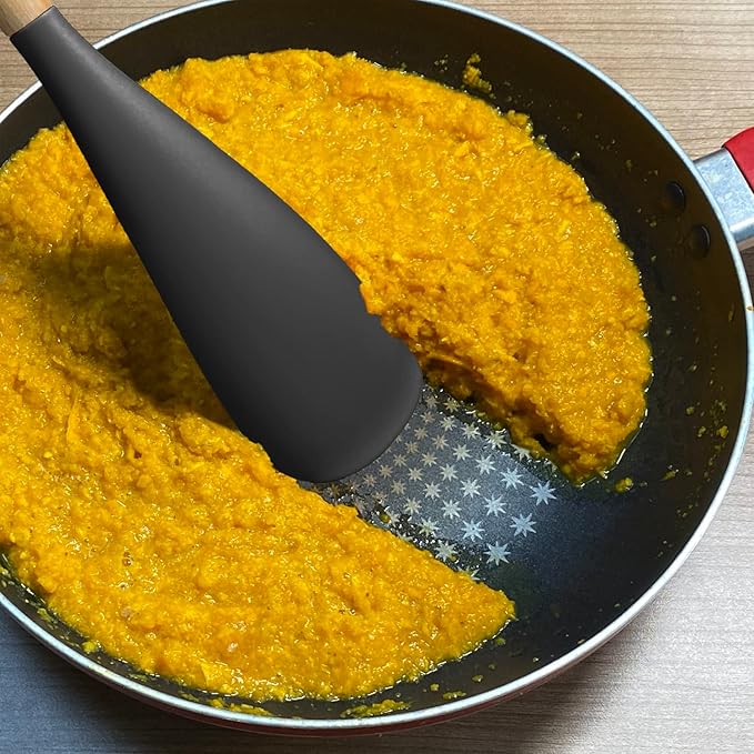 VOVOLY Cooking Spoon for Nonstick Cookingwares, Silicone Spatula Spoon for - Image 6