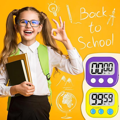 ZILLEEN Classroom Timer for Kids Teachers 2 Pack Digital Timers - Image 6