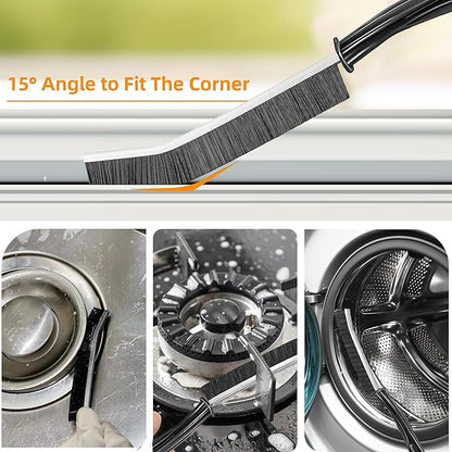 3Pcs Hard-bristled Crevice Cleaning Brush, Bathroom Cleaner Tools - Image 2