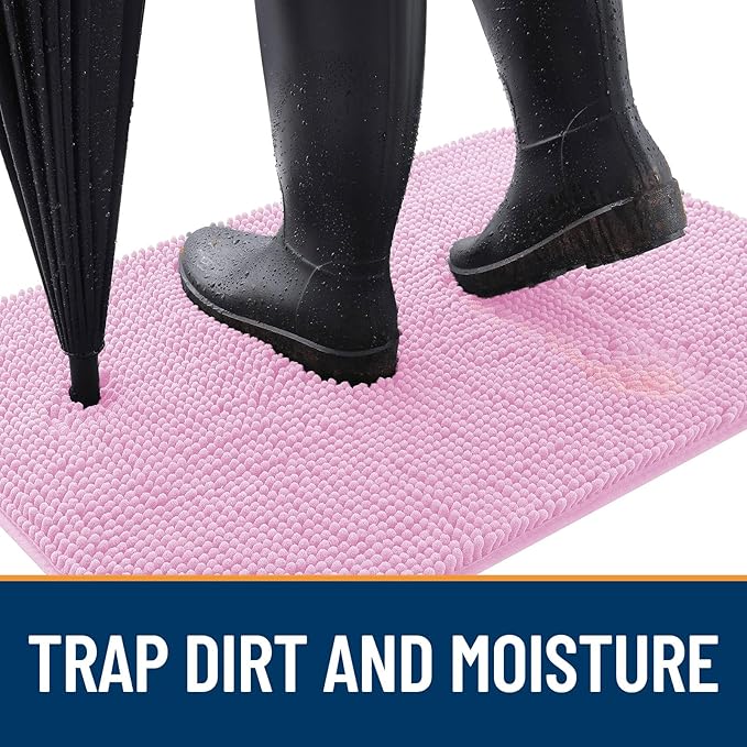 OLANLY Dog Door Mat for Muddy Paws 44x32, Absorbs Moisture and Dirt, Absorbent - Image 2