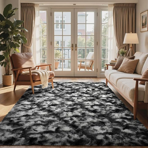 6x9 Ft Large Shag Rugs for Living Room Decor, Tie-Dyed Ultra Soft Fluffy Furry - Image 2