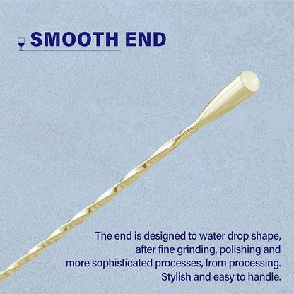 2 Pcs 12 Inches Bar Spoon, Long Handle Mixing Stirrers - Image 5
