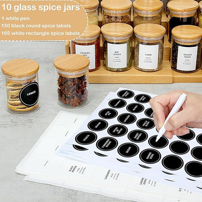 EgticHome 4OZ Glass Spice Jars - Image 2