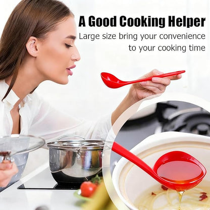 Large Plastic Serving Spoons, Disposable Heavy Duty Serving Spoons, Long Handle - Image 4