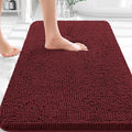 OLANLY Bathroom Rugs 30x18, Extra Soft Absorbent Chenille Bath Rugs, Rubber by OLANLY