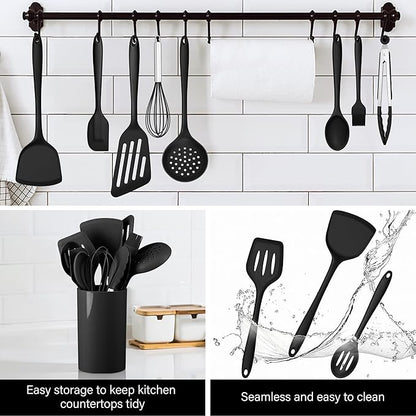 HaWare 11 PCS Silicone Cooking Utensils Set, Heat Resistant Kitchen Utensils - Image 7