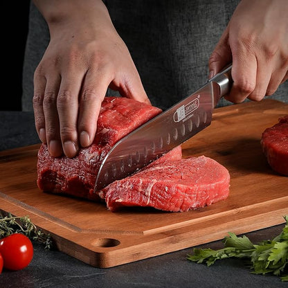 Hiware Wood Cutting Boards for Kitchen, Heavy Duty Bamboo Cutting Board - Image 7