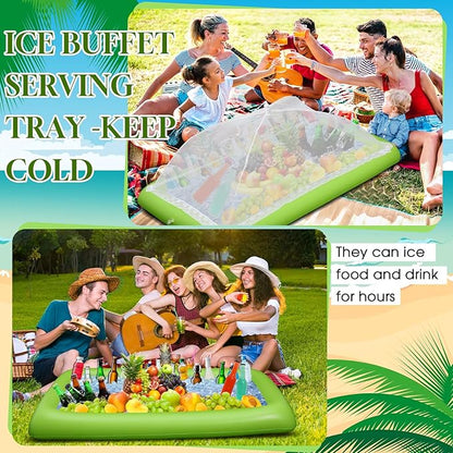 Leitee 3 Pcs Inflatable Serving Bar Kit Includes Salad Buffet Tray - Image 4