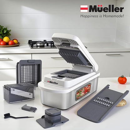 Mueller Pro-Series 10-in-1, 8 Blade Stainless Steel Multi Vegetable Chopper And - Image 7