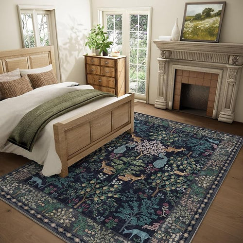 6x9 Area Rugs for Living Room: Washable Bedroom Rug Stain Resistant Non Slip - Image 2