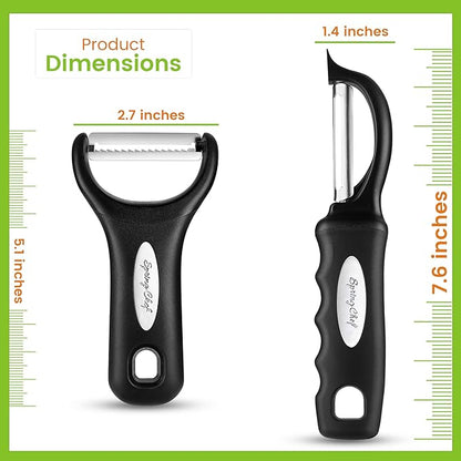 Spring Chef Swivel & Vegetable Julienne Peeler Set - Image 8