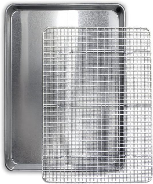 Commercial Quality Cookie Sheet and Rack by SaffronSageHomeLiving