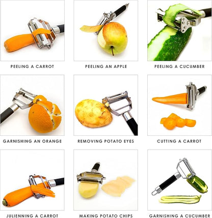 Deiss PRO Dual Julienne Peeler & Vegetable Peeler - Image 4