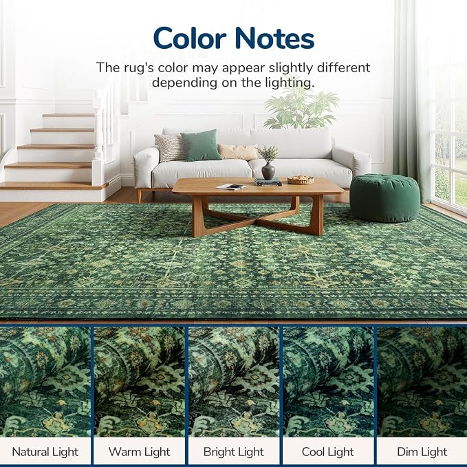 Lessymo 5x8 Washable Area Rug - Image 8
