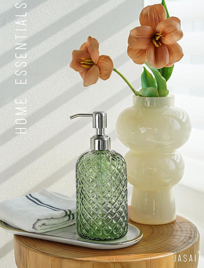 JASAI 18Oz Tea Green Soap Dispenser - Image 5