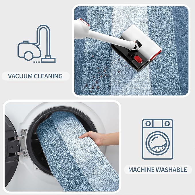Kitinjoy Indoor Outdoor Door Mat, 40x24 Non-Slip Absorbent Dirt Trapper - Image 5