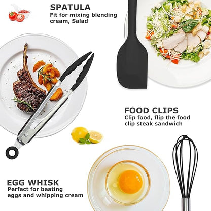Silicone Kitchen Cooking Utensils Set Kitchen Spatula Set - Image 2